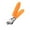 Orange, variant on Nail Clippers for Men, Wide Jaw Opening AntiSplash Slanted Nail Clipper