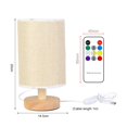 thumbnail image 2 of Bedside Table Lamp Led Night Light Decorative Led Night Light USB Bedside Table Lamp Bedroom Bedside Lamp With Remote Control  Wood Decorative LED Night Light, 2 of 8