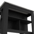 thumbnail image 3 of Kitchen Island In Black/ Marble Style. 40.5"w X 27.5"d Extensive Top. 29.2"h Legroom Location. Three Shelves Built-in. 9.4"h Top Shelf, 12"h 14.9"w Bottom Shelves. Simple Installation. Construction, 3 of 3
