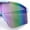 Lavender - Lavender Mirror, variant on Xloop Boys Child Size MTB Shield Color Mirror Rimless Plastic Sport Sunglasses [Orange - Blue Mirror]