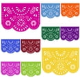 thumbnail image 3 of ADORNO DE PAPEL PICADO 1/2 DESTELLO MULTICOLOR ARTEMEX, FIESTA MEXICANA, CUMPLEAÑOS. 10 PZAS, 3 of 5