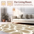 thumbnail image 2 of ODIKA 8'x10' Machine Washable Non-Slip Area Rug, Interlocking Spotted with Abstract Curves High Traffic Rug, Brown, 331301, 2 of 7