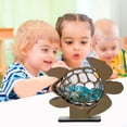 thumbnail image 7 of Dserhfy Sea Glass Display Box Sea Turtle Shaped Storage Box Coastal Seashell Keepsake Case for Shark Teeth Seashell Crystal Collection, 7 of 7
