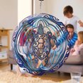 thumbnail image 2 of 3D tortuga de mar giratoria viento-campana océano azul campana colgante de metal decoración doméstic Abanopi Tortuga marina, 2 of 6