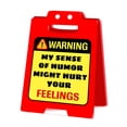 thumbnail image 1 of JIEMUCES Red Acrylic Desk Caution Sign Heavy Duty Prank Desktop Warning Sign Home Office Desk Mini Table Sign Decoration Ornament Co-worker Gag Gift, 1 of 8