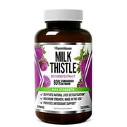 FarmHaven Milk Thistle Capsules | 11250mg Strength | 30X Concentrated Seed Extract & 80% Silymarin Standardized - Supports Liver Function and Overall Health | Non-GMO | 120 Veggie Capsules