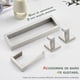 thumbnail image 5 of Estante de Toallas 4 Juegos de Hardware de baño, Estante de Toallas de 9 Pulgadas, Estante de Papel higiénico, Gancho de Bata de baño x 2 Acero Inoxidable de níquel Cepillado, 5 of 5