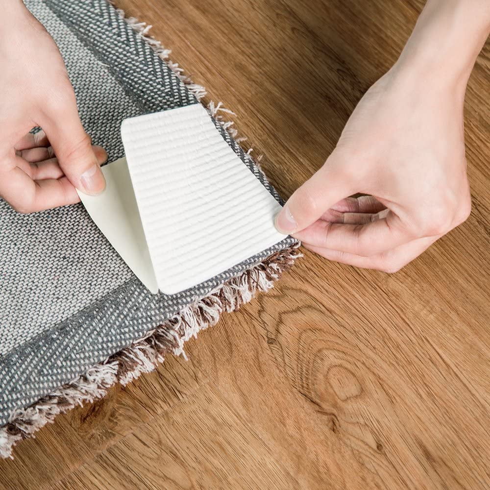 rugs For Wood Laminate Tile Washable Strong grip non slip carpets JKG® 8 x ANTI SLIP RUG CARPET GRIPPERS prevent slipping 