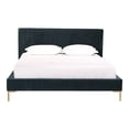 thumbnail image 2 of Moe's Home Collection Astrid Fabric Upholstered King Bed in Blue, 2 of 6