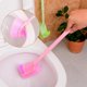 thumbnail image 3 of escobilla de baño portátil, inodoro de plástico con mango largo, 3 of 5