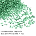 thumbnail image 2 of Triturado Vidrio Chips 100g/3.5oz 2mm-4mm Irregular Metálico Brillante Vidrio para Artesanía Bricolaje Jarrón Relleno Epoxi Resina Decoración, Lago Verde, 2 of 5