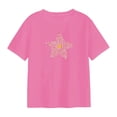 thumbnail image 1 of Camiseta estampada para mujer, camiseta femenina informal, suave, duradera, versátil y transpirable SG, 1 of 8