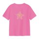 thumbnail image 1 of Camiseta estampada con cuello redondo para mujer, camiseta versátil a la moda para mujer, camiseta de manga corta para oficina, escalada, casa, sender S, 1 of 8
