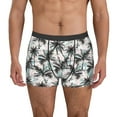 thumbnail image 2 of Goofa Hawaii Palms Printed Men's Boxer Briefs Underwear, Moisture-Wicking Underwear, Trunk,Soft and Breathable Cotton Underwear-XX-Large, 2 of 9