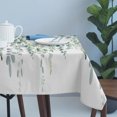 thumbnail image 4 of Eucalyptus Leaves Table Cloth Waterproof Tablecloths, Spring Summer Farmhouse Botanical Tablecloth Dining Table Cover for Kitchen Party Tabletop Outdoor, Rectangle Tablecloth 60x120 Inch, 4 of 9