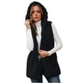 thumbnail image 1 of asdoklhq Womens Plus Size Coats Clearance Under $15.00,Women Winter Warm Coats Faux Coat Warm ry Faux Jacket Sleeveless Outerwear Vest Waistcoat, 1 of 4