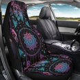 thumbnail image 7 of Uourmeti Polyester Universal Car Seat Covers for Automotive, Washable Stretch Seat Protector, Gradient Dreamcatcher Design, 7 of 7