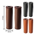 thumbnail image 4 of Empuñaduras antideslizantes Ehuebsd para manillar de bicicleta PU de cuero 1 par, 4 of 4