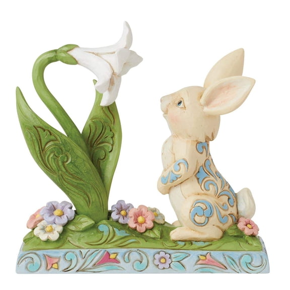 Scent of Spring - Bunny and Easter Lily Figurine