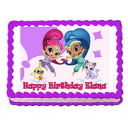 Shimmer and Shine party edible cake image cake topper frosting sheets