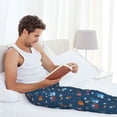 thumbnail image 5 of Lsque aniamls Pirate Print Men's Pajama Pants, Lounge Pant - Comfortable Home Wear,Elastic Waistband, Stylish Design-Small, 5 of 6