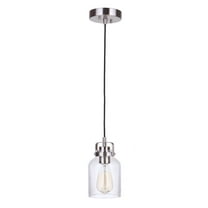 53691-BNK-Craftmade Lighting-Foxwood - One Light Mini Pendant-Brushed Polished Nickel Finish    -Traditional Installation