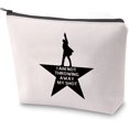 thumbnail image 1 of I Am Not Throwing Away My Shot Makeup Bag Hamilton Broadway Musical Gift for Her, 1 of 5