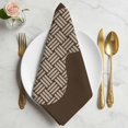 thumbnail image 2 of Brown Gourd Cloth Napkins, Modern Abstract Art Geometric Washable and Reusable Dinner Napkins Set of 4, Table Napkin for Kitchen Party Birthday Wedding Hotel Housewarming 20"x20", 2 of 9