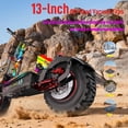thumbnail image 3 of GlideZone JL 86 Pro Electric Scooter, 10000W Dual Motor, 13" Off-Road Tires, Max 55 MPH Speed & 75 Miles Long Range, Fast Adult E-Scooter, Foldable, 3 of 11