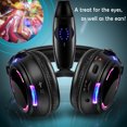thumbnail image 4 of Auriculares de discoteca silenciosos con sonido de alta definición, sistema de competición, luz LED intermitente, auriculares recargables con transmisor de distancia de 200 m, 4 of 5
