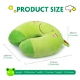 thumbnail image 3 of LIZEALUCKY Toddlers U-Shape PP Cotton Neck Pillow, Frog, 3 of 7