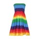 thumbnail image 4 of Vestido de mujer estilo bohemio sin tirantes con banda elástica vestidos sin mangas con estampado floral Fridja  hjkh3396, 4 of 8