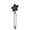 Black, variant on Fareti Snap Tea Infuser, Star-Shaped, Stainless Steel, for Loose Leaf Tea and Mulling Spices