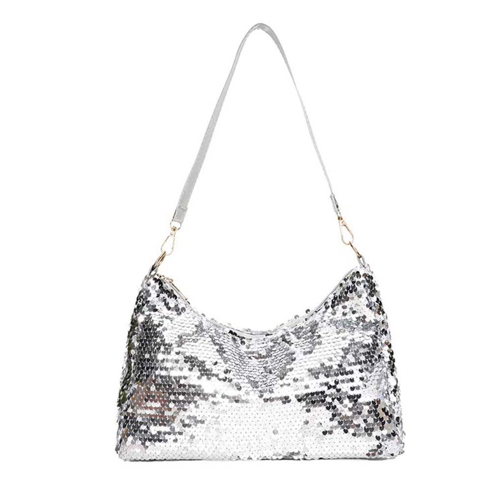 TBOLINE Unisex Adult Sequin Shoulder Bags Shiny Handbag Female Armpit
