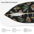 thumbnail image 3 of KLL Wasp Cockchafer Butterfly Decorative Throw Pillow Covers Velvet Soft for Couch Sofa Bedroom Living Room Outdoor (No pillow core)- 18"x18", 3 of 5