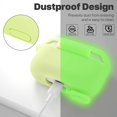 thumbnail image 3 of IBAOLEA Compatible with AirPods Pro Case, Protective Silicone Cover Compatible with AirPods Pro (2019) Fluorescent Green, 3 of 8