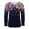 thumbnail image 4 of Women's Tops Fall Long Sleeve Women's Tops Plus Size Tunic Pullover Oversized Tops for Women Long Sleeve My Items My Order, 4 of 6
