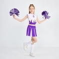 thumbnail image 5 of Lujianch Children Cheerleading Team Student Role Playing Stage Performance Competition Carnival Party Set Girls Outfits Sets Size 5-6 Years, 5 of 5