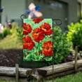 thumbnail image 4 of Flowering Poppies Red Flowers Poppy Bloom Field Spring Summer Garden Yard Flag 12"x 18" Double Sided Polyester Welcome House Flag Banners for Patio Lawn Outdoor Home Decor, 4 of 6