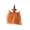 Pumpkin Orange, variant on Halloween Porch Decor, Tattered Cloth Ghost and Pumpkin Pendant, Hanging Ornament for Tree and Window, Vintage Witch Decoration for Holiday Party