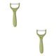 thumbnail image 1 of Billuyoard Pelador de verduras Cocina Antideslizante Rebanador de frutas Nabo Peeling Rebanar Reutilizable Lavable Hogar Utensilios de cocina Zester Green Type1 NO1 Billuyoard CBP082098, 1 of 5
