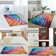 thumbnail image 2 of Colorful Gradient Fish Scale Texture Mermaid Carpet for Home Decoration Rugs for Bedroom Room Living Room Bathroom Entrance Door Non-slip Comfort Mat, 2 of 7