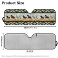 thumbnail image 3 of Psesaysky Aztec Tribal Horse Windshield Sun Shade, Cute Shade Heat Shield Foldable, Block UV Rays, 52.95x16.14 inch, Compatible with Car SUV Off-road Vehicle, 3 of 7