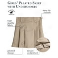 thumbnail image 2 of Beverly Hills Polo Club Girls School Uniform Skirt - Belted, Two Tab, Two Button Pleated Skort, 4-16, 2 of 5
