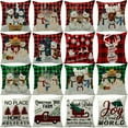 thumbnail image 6 of Yidarton Linen Christmas Pillowcase Car Sofa Cushion Cover Printing Pattern Pillow Case, 6 of 6