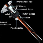 Digital LCD caliper 150Mm, high precision electronic digital caliper Hasaki