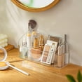 thumbnail image 3 of SUNFICON Organizador de bandeja de maquillaje, vitrina de cosméticos, mesa, escritorio, tocador, encimera, baño, gabinete de pared, caja de almacenamiento de medicamentos, 9 divisores, 2 extraíbles pa, 3 of 5