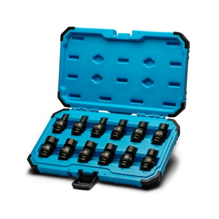 UPC: 0886352533409 | Capri Tools 3/8 in Drive Universal Impact Socket Set 8-19 mm Metric 12-Piece