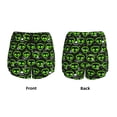 thumbnail image 3 of Fotbe Monster Neon Head Pattern Womens High Waist Running Shorts Athletic Workout Quick Dry Shorts for Women with Pockets Gym Yoga Summer Shorts-Large, 3 of 7