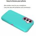 thumbnail image 5 of Galaxy S23 FE 5G 2023 Case, Defender Phone Case For Samsung Galaxy S23 FE 5G 2023 6.4",Takfox Heavy Duty Shockproof Rugged Rubber Full Body Protective, 3 in 1 Hybrid Bumper Hard Cover (Mintgreen), 5 of 9